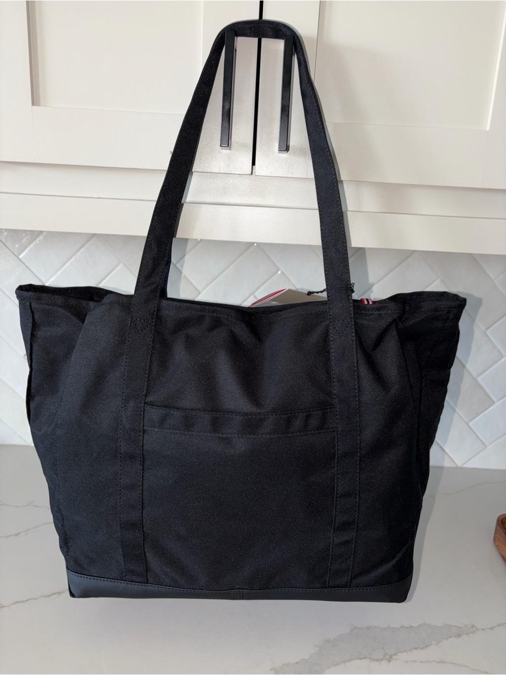 Hunter Black Canvas Campus Tote gym book laptop overnight carryon Bag NWT - Picture 3 of 8